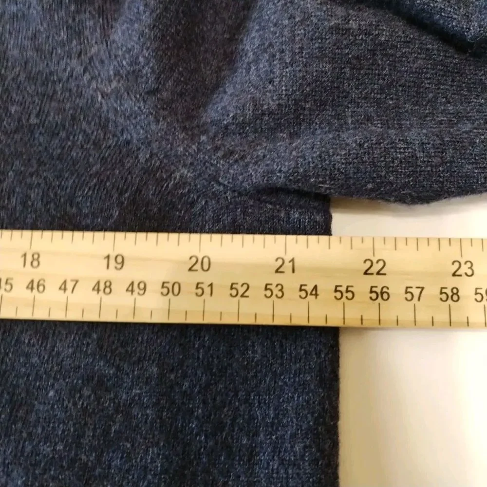 Banana Republic Extra Fine Merino Wool XL Sweater Men's V Neck Preppy‎ Navy Blue